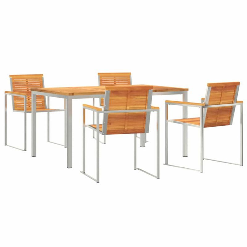Zestaw mebli ogrodowych jadalniany WaszeMeble 4-osobowy brązowy WM-3334807 1 kpl