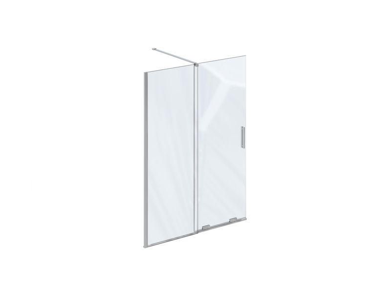 Kabina/ścianka prysznicowa Ravak Walk in Roll ROWI 110 szkło transparent chrom 1 szt