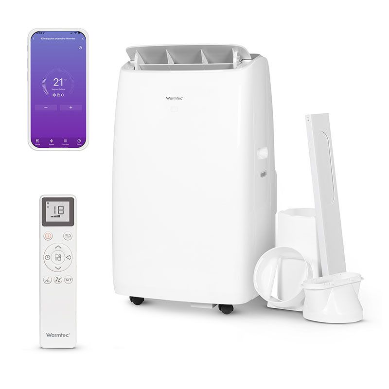 Klimatyzator przenośny Warmtec 4,6kW 52m2 osuszacz 3w1 WiFi Froya KP46W 1szt.