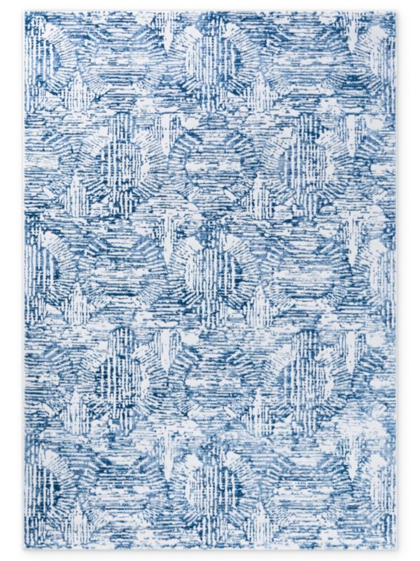 Dywan wewnętrzny Sicilia NS03A prostokąt Mazovia 80x 150 cm niebieski motyw geometryczny krótki włos 1 szt.