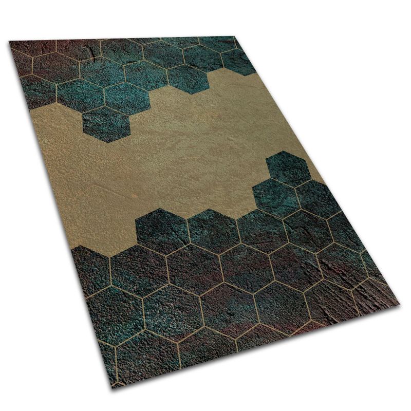 Dywan Zewnętrzny Na Patio Tulup 80x120 cm Wodoodporny, Lekki Betonowe sześciokąty 1 szt.