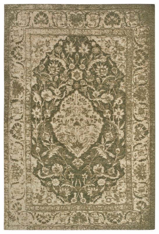 Dywan 120x180cm, zielony, płasko tkany, tradycyjny, szenilowy z przędzy antyelektrostatycznej marki Hanse Home do salonu, 1 szt.