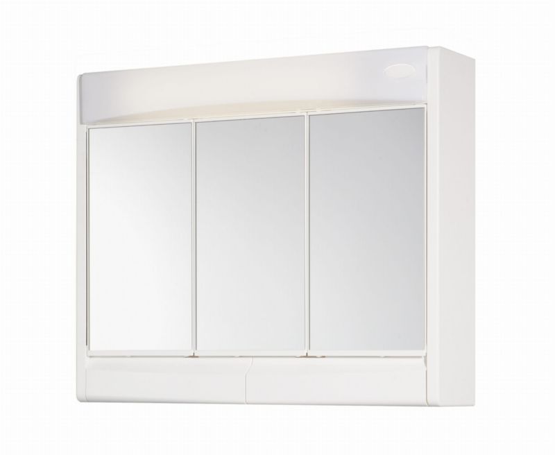 Szafka Domotechnika z lustrem i oświetleniem 60x5x18 cm 1szt.