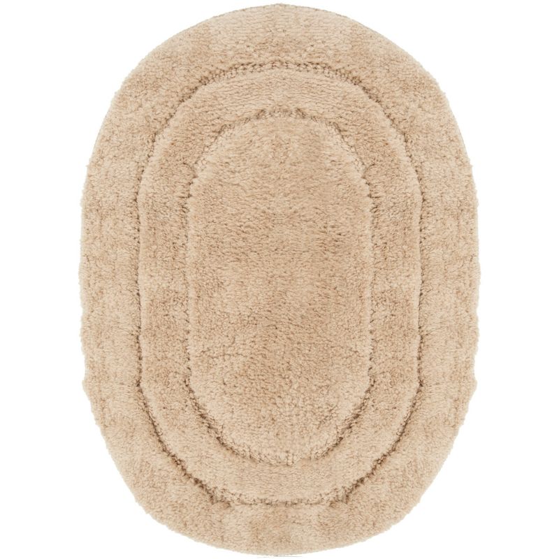 Dywanik łazienkowy e-floor 50x80 cm Soft owalny beżowy 1 szt