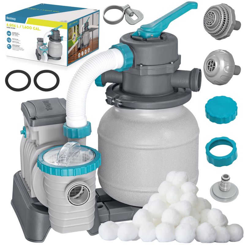 Pompa piaskowa do basenu 6056 l/h Bestway 58486 + kulki filtracyjne 1 szt.