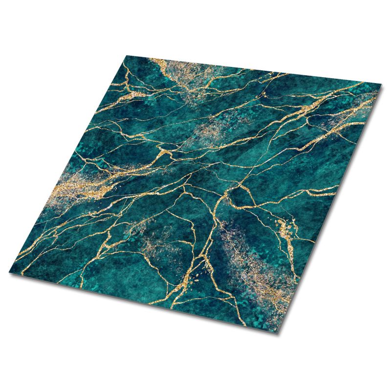 Kafelki samoprzylepne Tulup 30x30 cm Zielony malachit 9 szt.