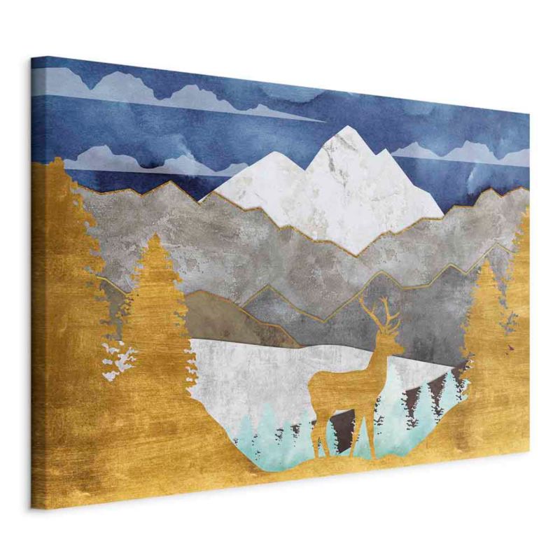 Obraz Artgeist Złocista kraina 120 x 80 cm płótno włoskie 1 szt