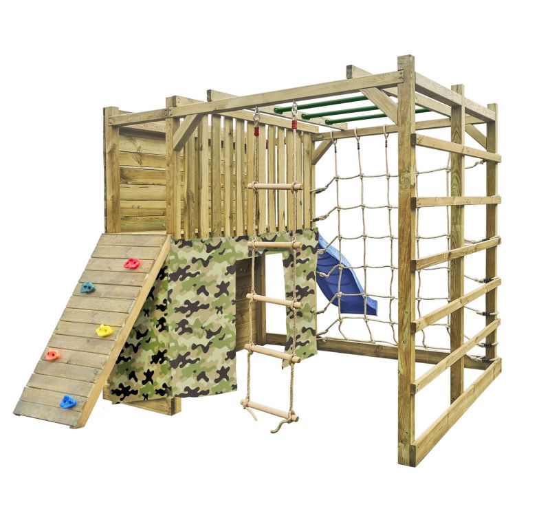 Drewniany plac zabaw dla dzieci 4iQ Group Cubic Omega 1 szt.