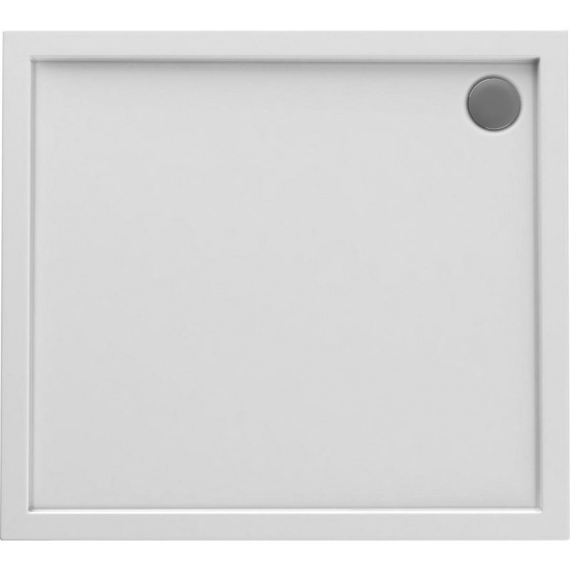 Brodzik prostokątny Oltens Superior 100x80 cm biały połysk, akrylowy, 1 szt.