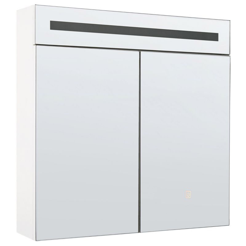 Szafka łazienkowa wisząca z lustrem LED Jaramillo 60 cm 60 cm Biały 1 szt.