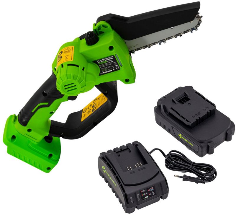 Piła łańcuchowa akumulatorowa 20 V Greenso UAO009-Z2 1x2,0 Ah 1 szt.