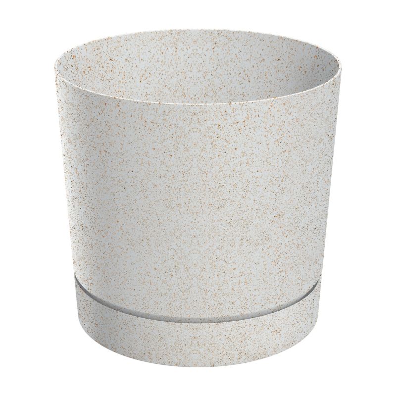 Doniczka Prosperplast Tubo P Eco Wood 30 cm biała