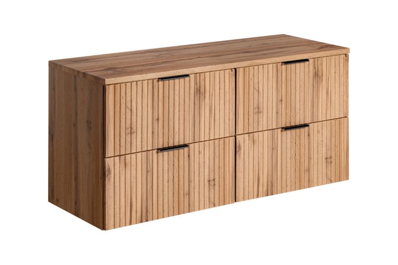Zestaw mebli łazienkowych 120cm Comad Adel Oak z blatem 1szt