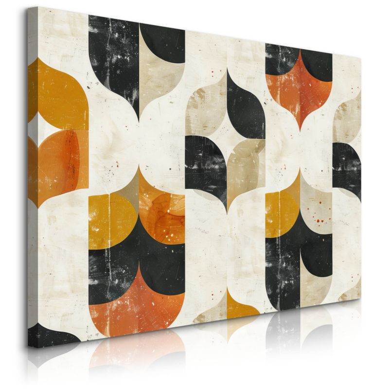 Obraz Muralo Kształty Abstrakcja Ornamenty Styl Boho 30x20 cm 1 szt.