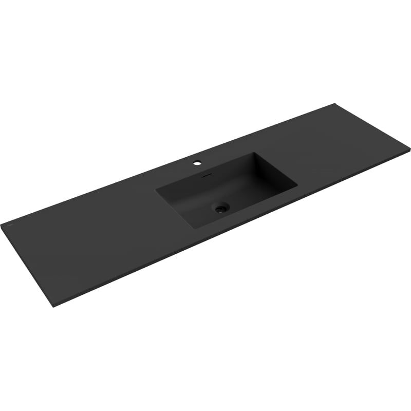 Umywalka wpuszczana Mexen Otis czarna 161x46,5 cm 1 szt.