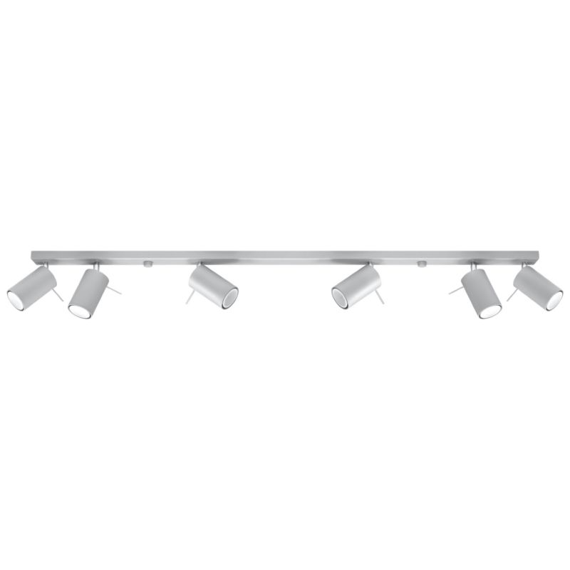 Spot oprawa sufitowa Sollux Lighting Ring szary 6 x GU10 x 40W IP20 wym: 120 x 120 cm - 1 szt.