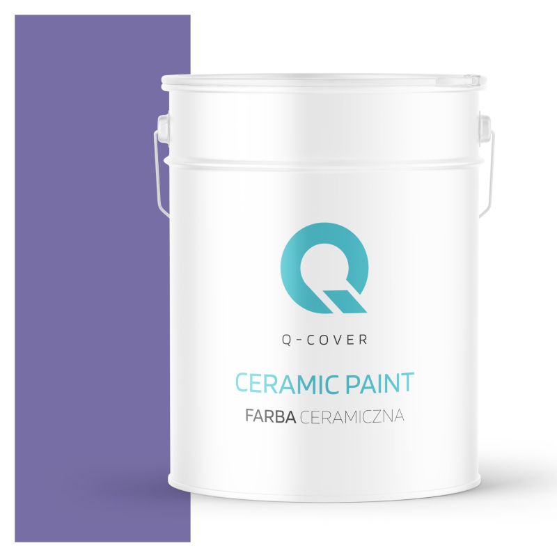 Farba Ceramiczna Do Ścian i Sufitów Q-Cover Śliwkowy H2618 Głęboki Mat 10L