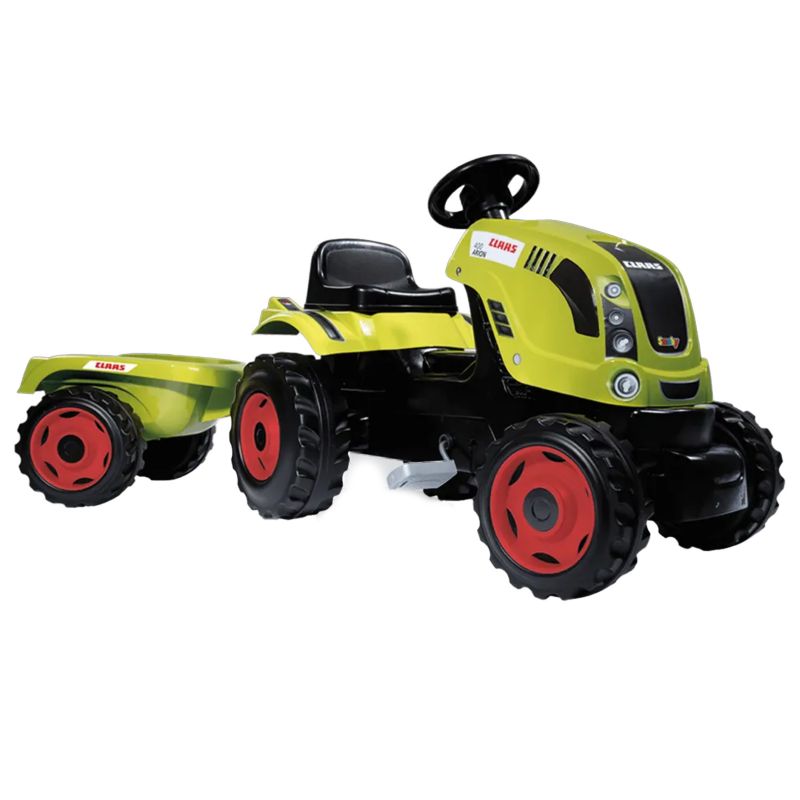 Traktor Smoby na Pedały Zabawka dla Dzieci Claas z Przyczepą Przyczepa XL 1 szt
