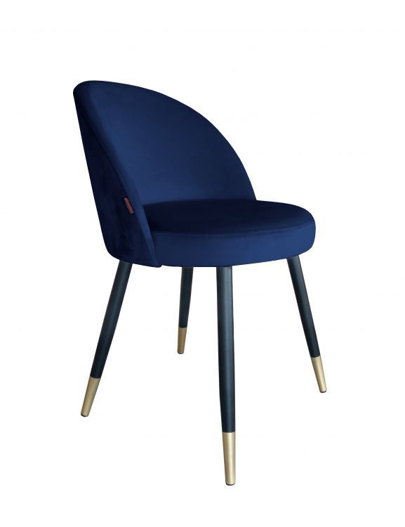 Krzesło TANEW VELVET GOLD granatowe ATOS 1 szt.