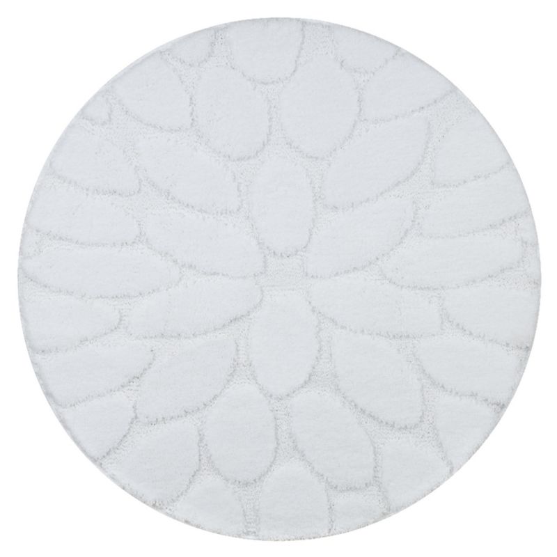 Dywanik łazienkowy Dywaniki łazienkowe RugsX koło 50 cm biały KPL269 1 szt.