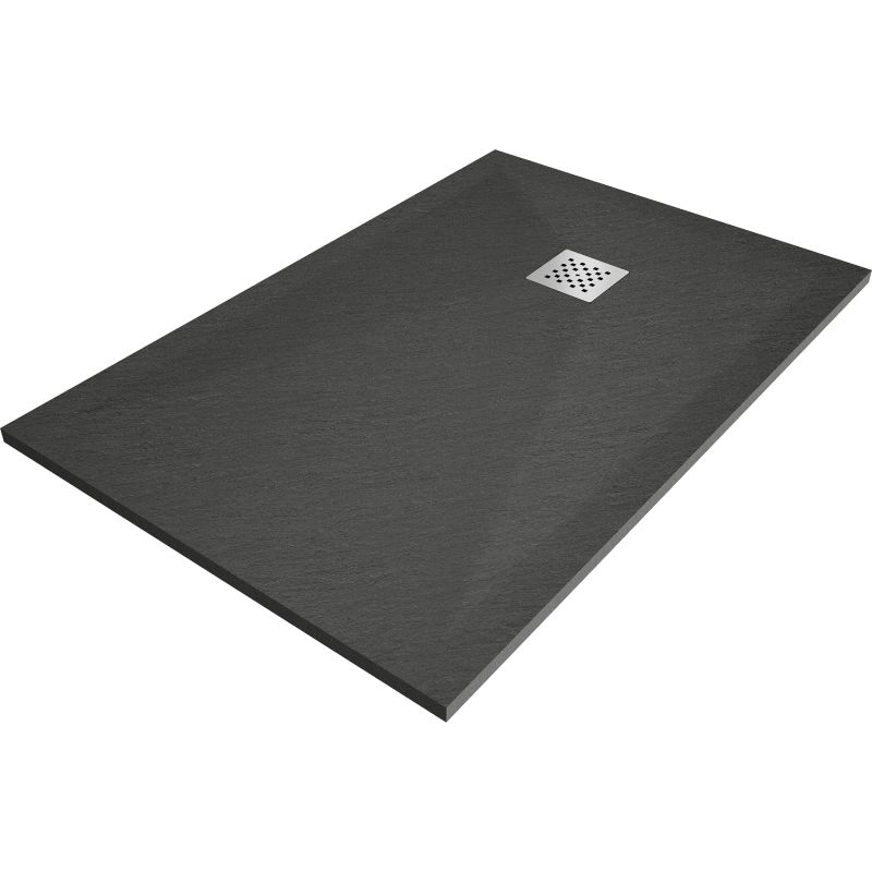 Brodzik kompozytowy prostokątny Mexen Stone+ antracyt 80 x 70 cm 1 szt.