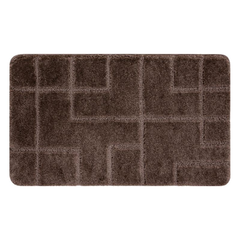 Dywanik łazienkowy Dywaniki łazienkowe RugsX 50x80 cm brąz KPL306 1 szt.