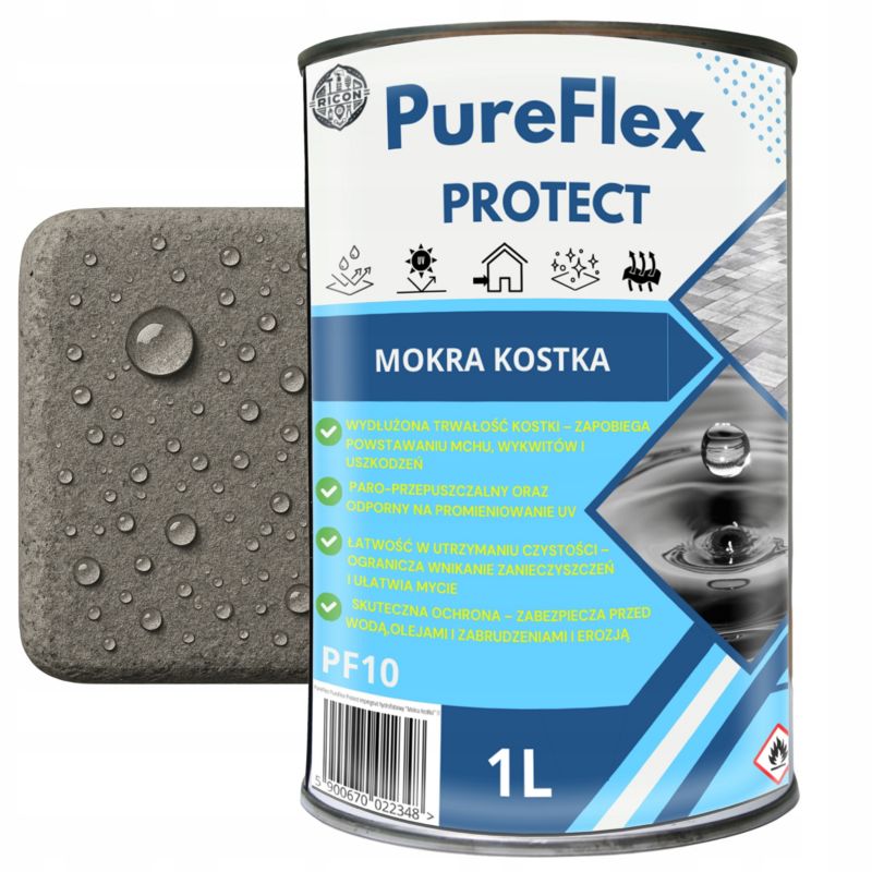 Impregnat do kostki brukowej z efektem mokrej kostki PureFlex hydrofobowy 1L 1szt