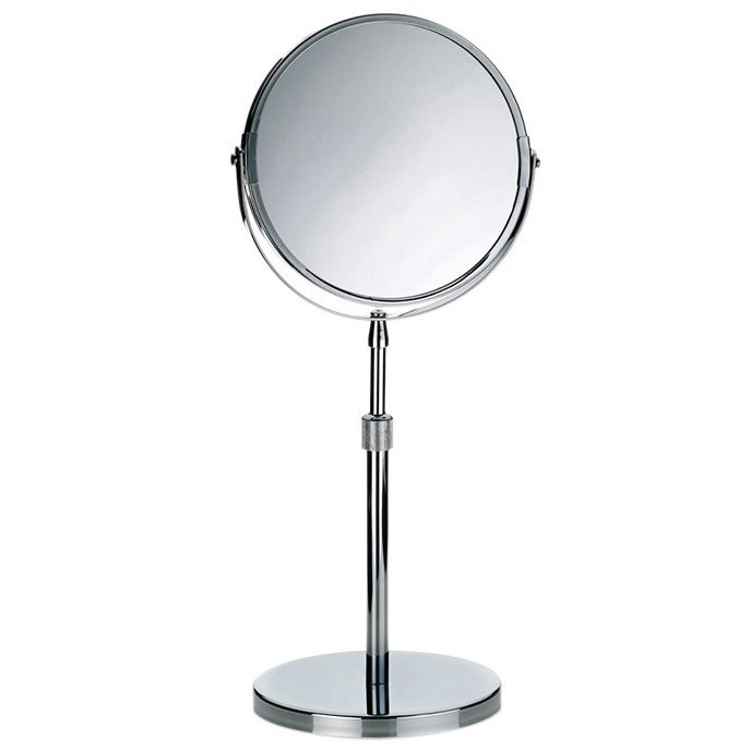 Lusterko kosmetyczne Kela Silvana regulowane 38-50 cm, powiększenie 5x, srebrne, metalowe, 1 szt.