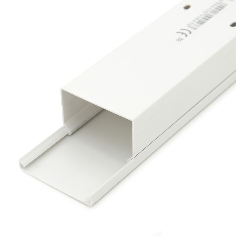 Korytko kablowe CanaLux CNL-C-60040-12, kanał elektroinstalacyjny 60x40mm z pokrywą 24 mb, białe, 12 szt.