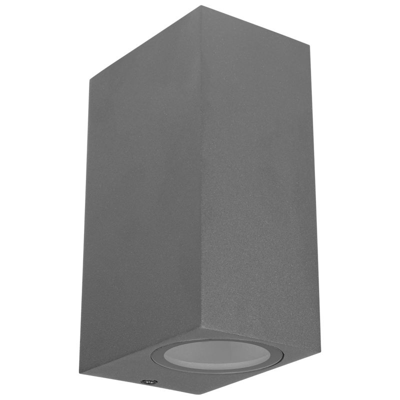 Kinkiet lampa zewnętrzna MasterLED Lida GU10 LED 2x35W 15cm IP44 szara 1 szt.