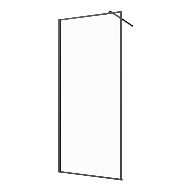 Kabina prysznicowa Invena Walk-In II szkło w ramce 200 x 90 cm, czarny , 1 szt.