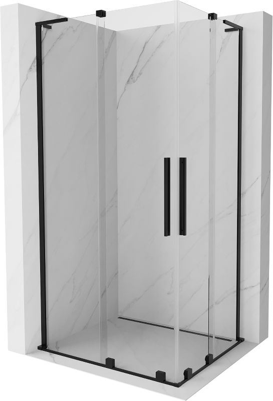 Kabina prysznicowa Mexen Velar L Duo rozsuwana 100 x 90 cm transparent czarna 1 szt.