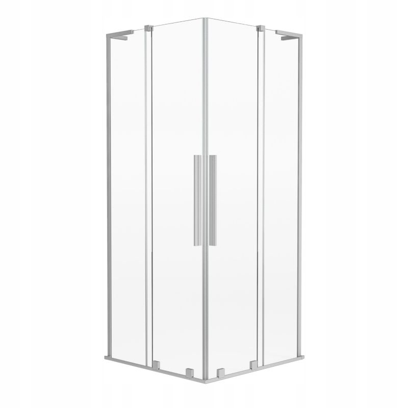Kabina prysznicowa kwadratowa 90x90 cm Durasan VELAR DUO 8mm chrom