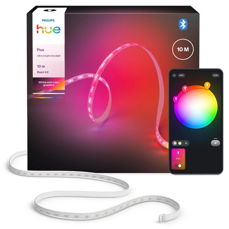 Taśma LED Hue Flux Philips HUE Pasek 10m 60W 6000lm IP20 RGB TW Biała Inteligentna White and Color Ambiance 1 szt.