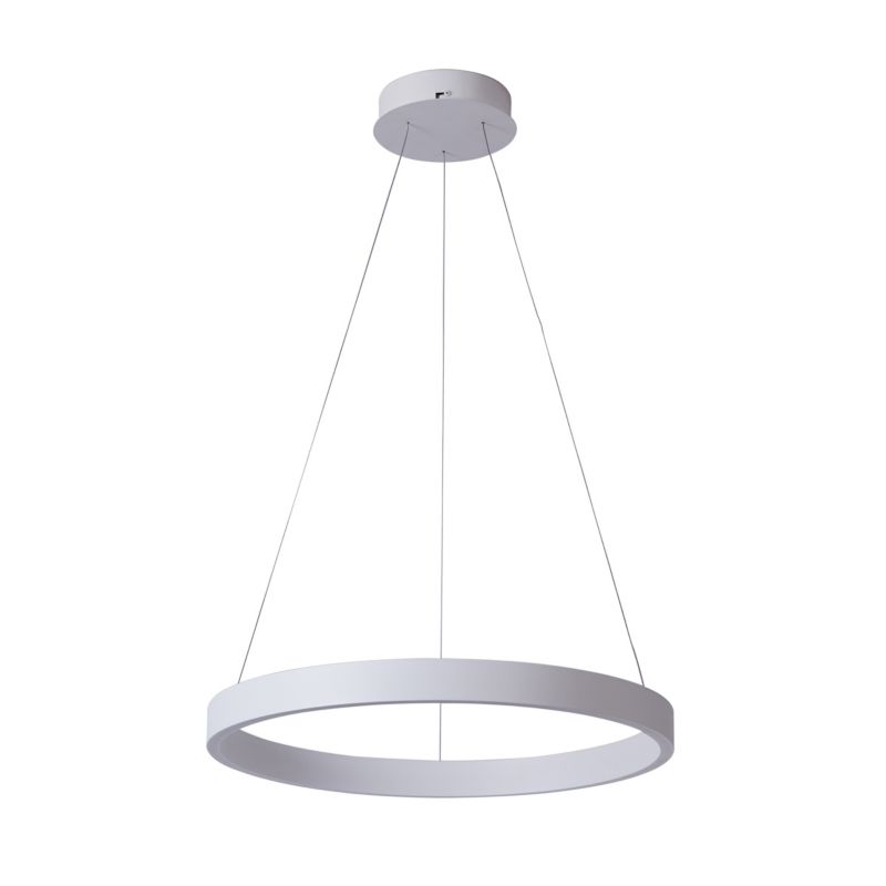 Lampa wisząca duża dwustronna obręcz Italux Brasco Up Down biała LED 80W 3000-4000K 5800lm IP20 - 1 szt.