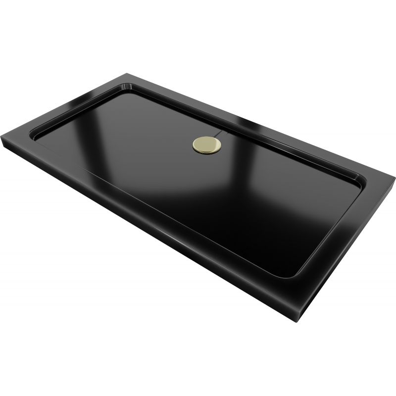 Brodzik prostokątny Mexen Flat czarny 130x70 cm 40707013G 1 szt.