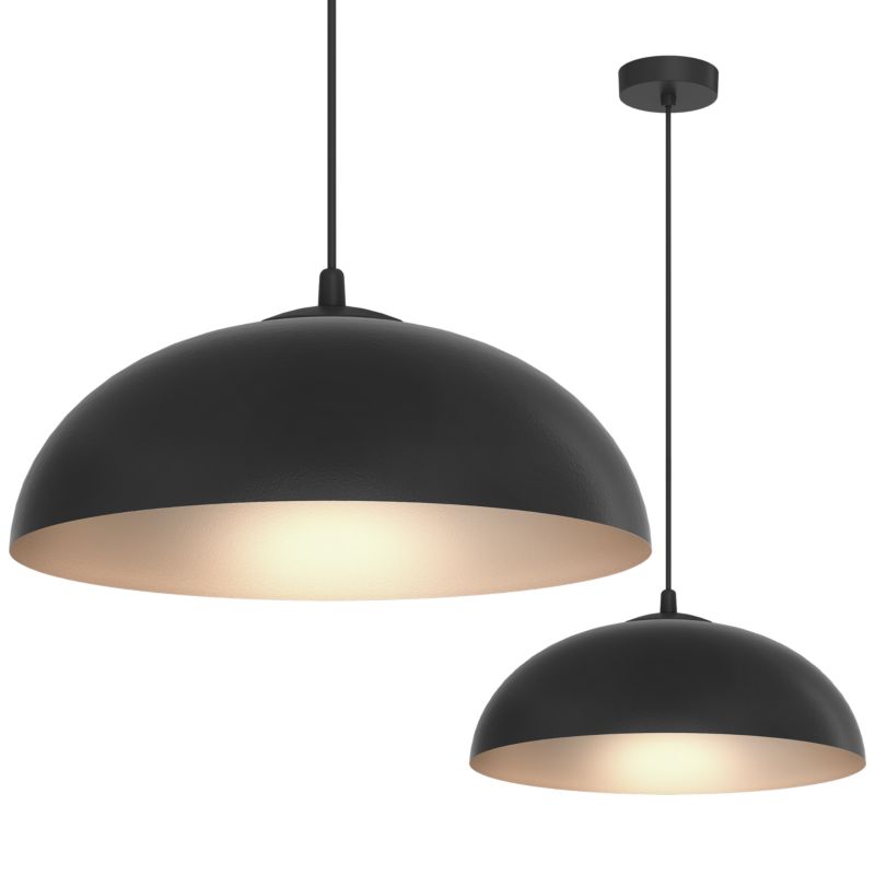 Lampa sufitowa wisząca Light Home LH Misa x E27 czarny/platynowy 1szt.