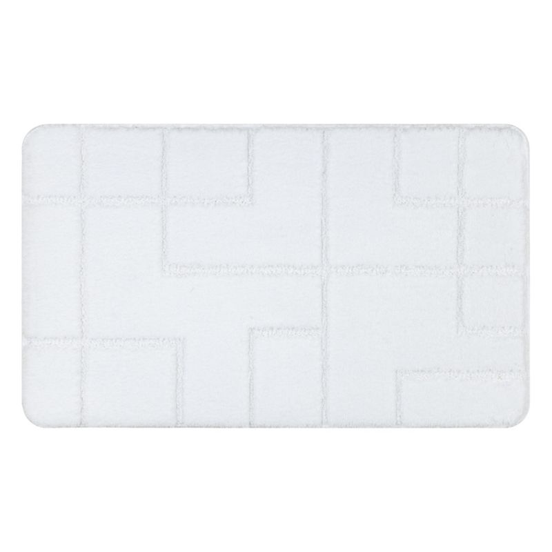 Dywanik łazienkowy Dywaniki łazienkowe RugsX 60x100 cm biały KPL264 1 szt.