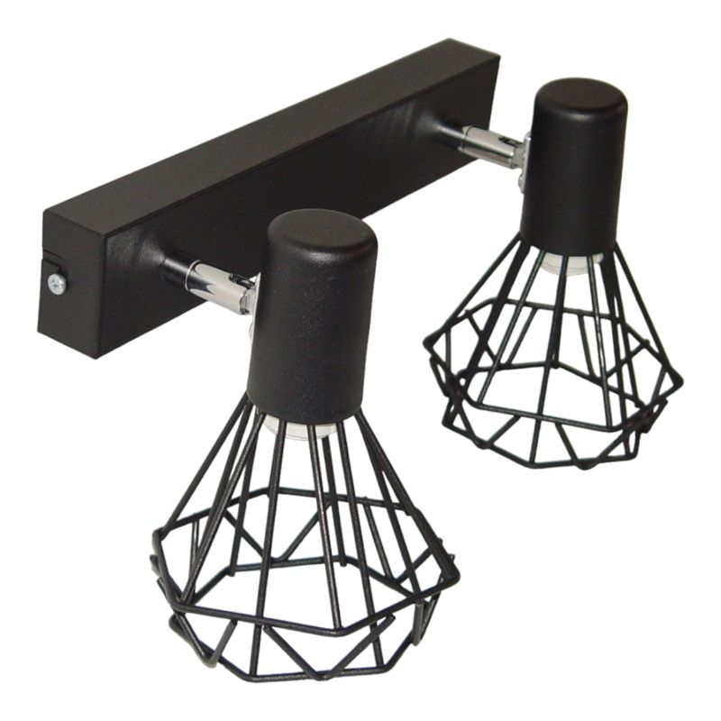 Lampa ścienna loft Szpak Mini Szach Z2 nowoczesna 2xE14 1szt