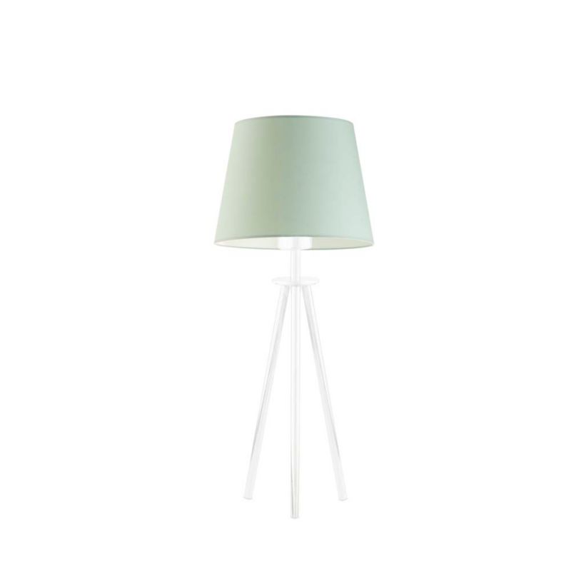 Lampka Nocna Volta Light Factory Deco Abażur Miętowy Stożek 1xE27 1szt.