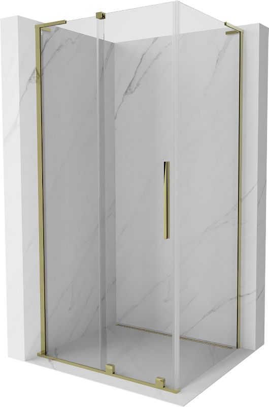 Kabina prysznicowa Mexen Velar L rozsuwana 90 x 85 cm transparent złota 1 szt.