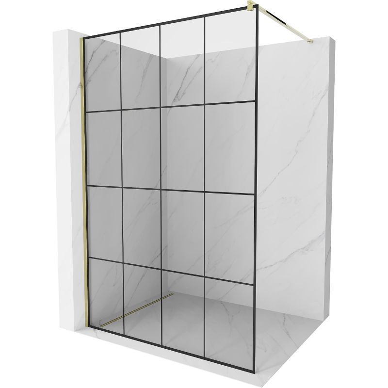 Kabina prysznicowa Mexen Kioto czarny wzór 130x200 cm 800-130-101-50-77 1 szt.