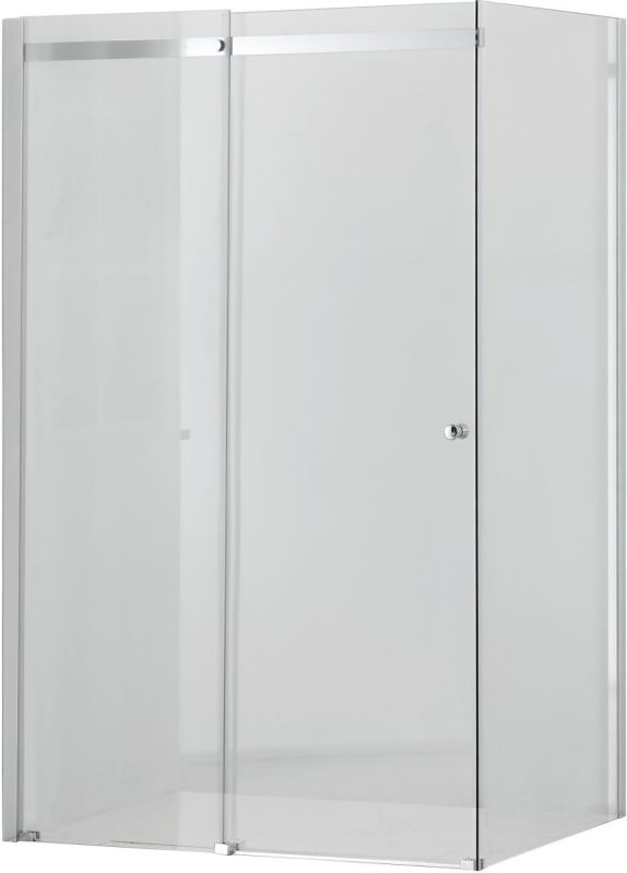 Kabina prysznicowa Hagser Frida 90x120 cm chrom profil przezroczyste szkło drzwi rozsuwane 1 szt.