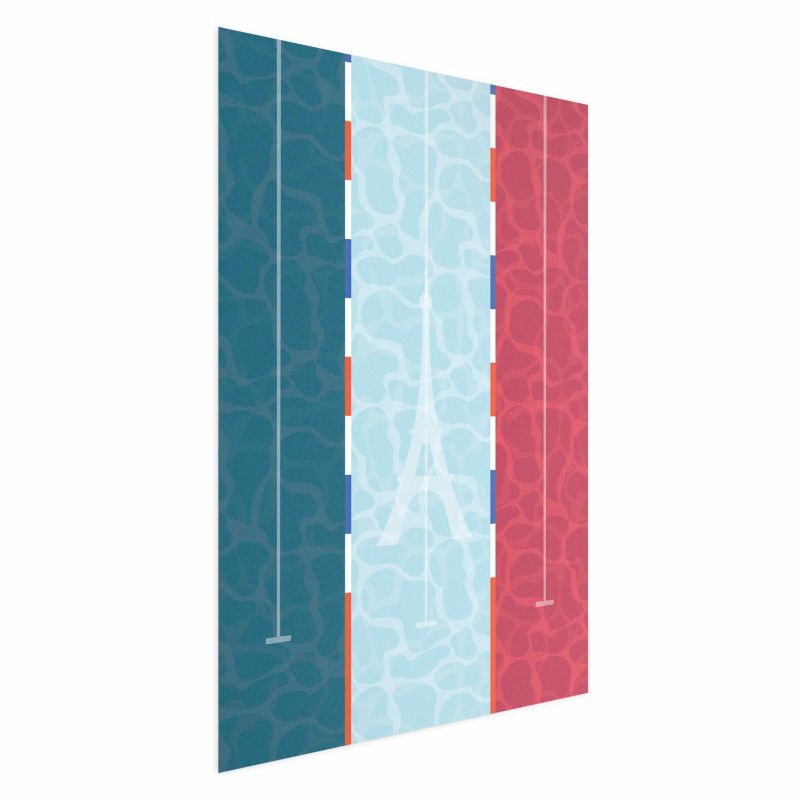 Plakat Artgeist Francuski basen 29,7x42 cm bez ramy 1 szt