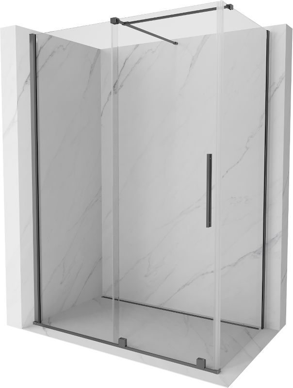 Kabina prysznicowa Mexen Velar rozsuwana 140 x 85 cm transparent gun metal 1 szt.