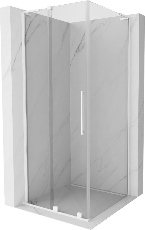 Kabina prysznicowa Mexen Velar L rozsuwana 110 x 110 cm transparent biała 1 szt.