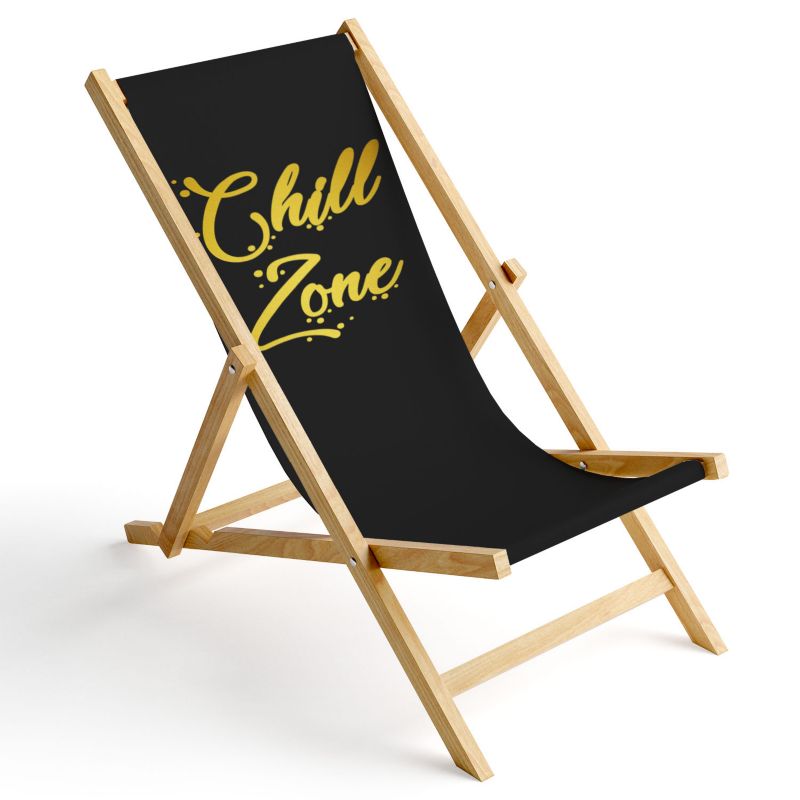 Leżak ogrodowy Ferocity drewniany składany Chill zone 1 szt.