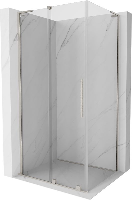 Kabina prysznicowa Mexen Velar L rozsuwana 100 x 120 cm transparent nikiel szczotkowany 1 szt.