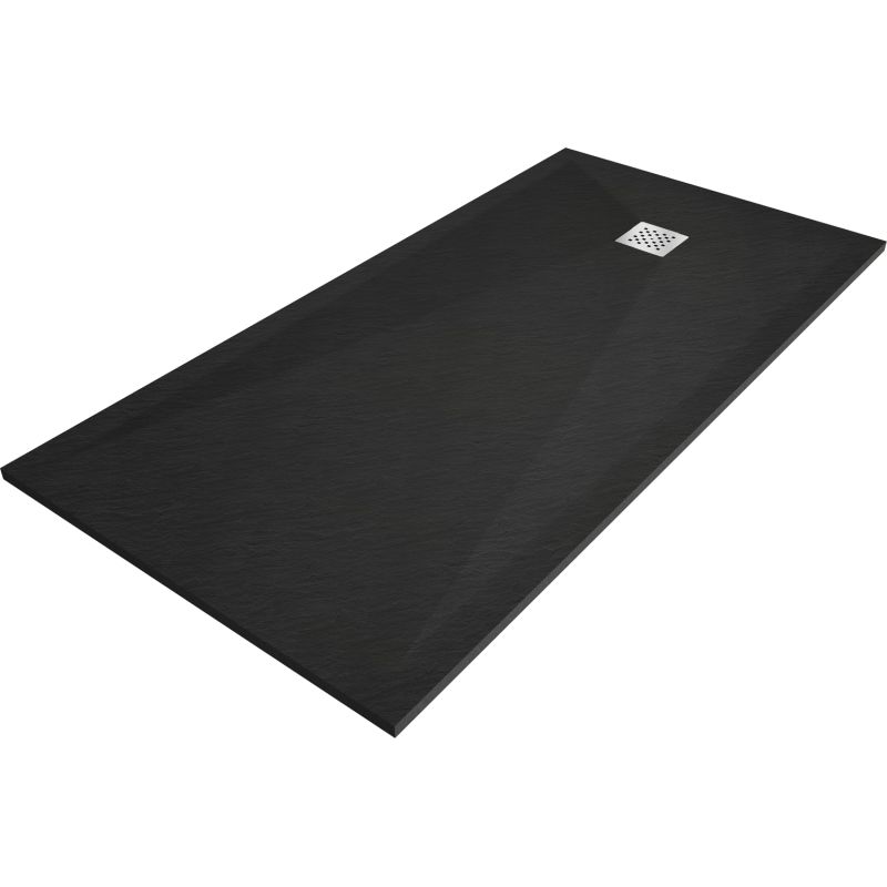 Brodzik prostokątny Mexen Stone+ czarny 200x80 1 szt.