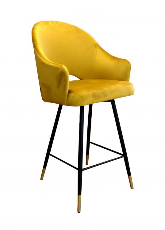 Hoker niski NAPO VELVET GOLD musztardowy/curry ATOS 1 szt.